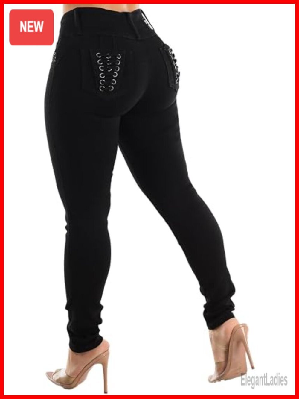 High Waisted Butt Lifting Skinny Jeans for Women Stretchy Junior Sizing
